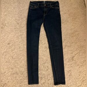 7 For All Mankind Dark Blue Women's Skinny Jeans